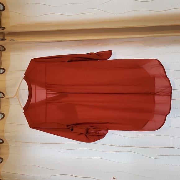 EUC Tunic top. Sheer, long, great with leggings. - Picture 2 of 2